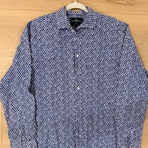 Rodd & Gunn Blue and White Patterned Shirt